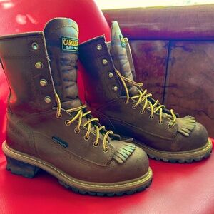 Carolina “Spruce” Boot, Waterproof Steel Toe 8” Leather Logger, US Men’s 7